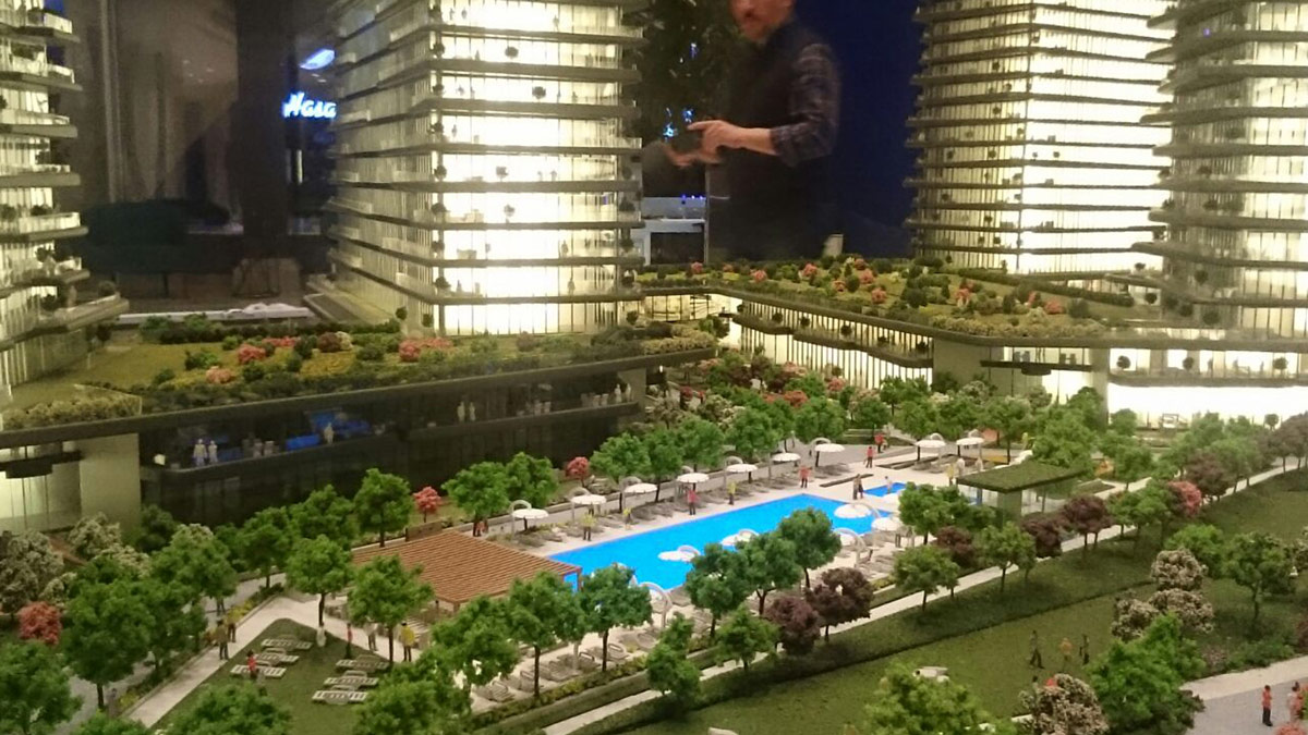 Yedi Mavi architectural model project